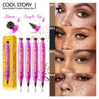 Dual-Head Freckle Stamp Eyeliner Pen