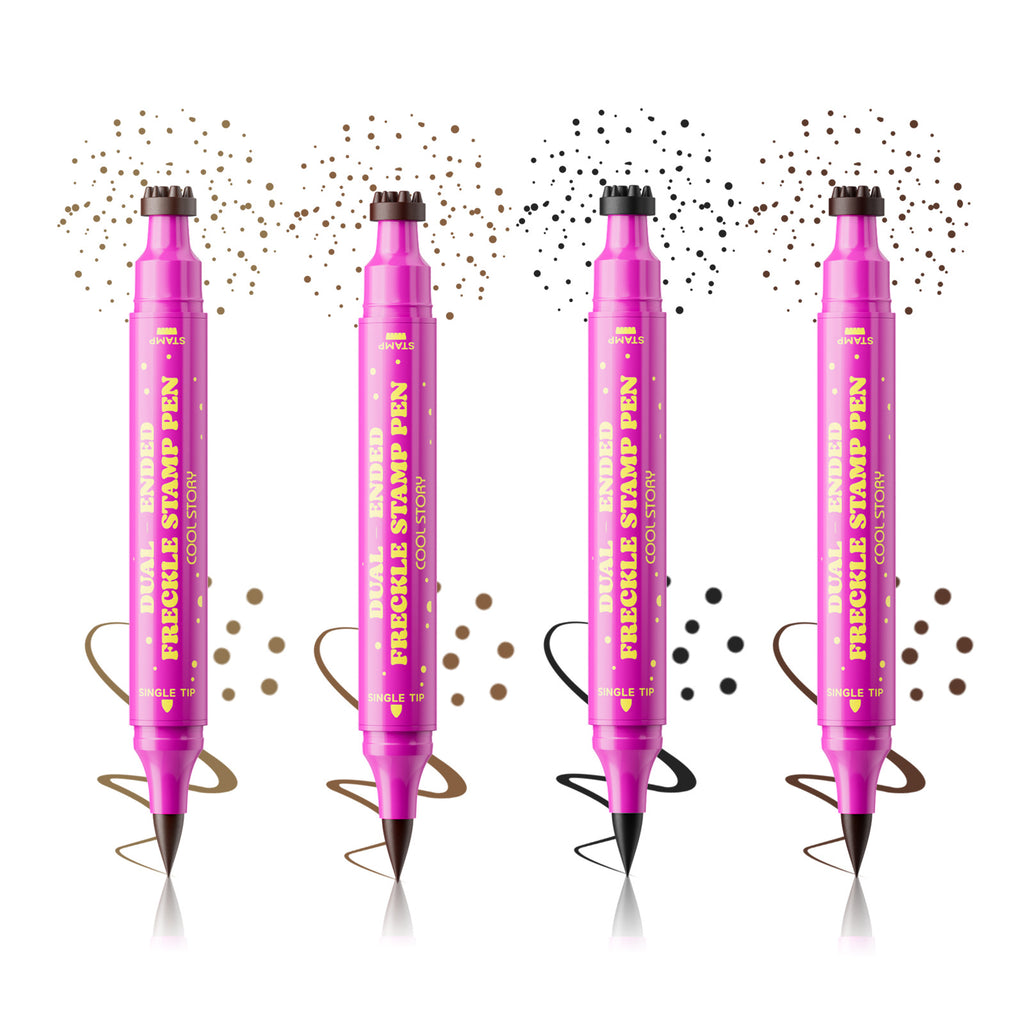 Dual-Head Freckle Stamp Eyeliner Pen