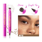 Dual-Head Freckle Stamp Eyeliner Pen